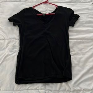 Wet Seal small black T shirt with v neck.
